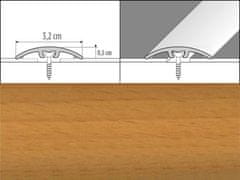 Effector Prechodové lišty A66 - NARÁŽACIE šírka 3,2 x výška 0,54 x dĺžka 93 cm - buk