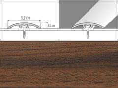 Effector Prechodové lišty A66 - NARÁŽACIE šírka 3,2 x výška 0,54 x dĺžka 93 cm - teak indický
