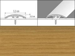 Effector Prechodové lišty A66 - NARÁŽACIE šírka 3,2 x výška 0,54 x dĺžka 93 cm - dub