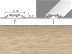 Effector Prechodové lišty A66 - NARÁŽACIE šírka 3,2 x výška 0,54 x dĺžka 93 cm - dub mocca