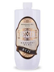 TOMFIT masážny olej so silicou ruže - 1l