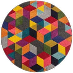 Flair Kusový koberec Spectrum Dynamic Multi kruh 160x160 (priemer) kruh