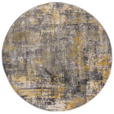 Flair Kusový koberec Cocktail Wonderlust Grey/Ochre kruh 160x160 (priemer) kruh