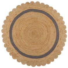 Flair Kusový koberec Grace Jute Natural/Grey kruh 160x160 (priemer) kruh