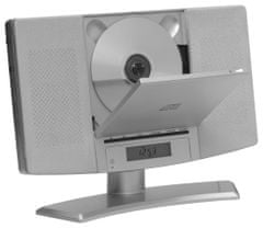 Denver MC-5220SILVER - Mikro systém s CD prehrávačom a FM rádiom, diaľkové ovládanie pre CD.