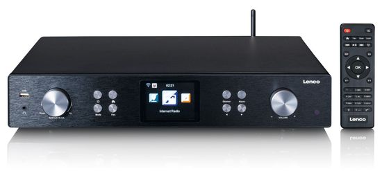 LENCO DIR-250BK Internetové rádio, FM a DAB+ rádio, Bluetooth a Spotify Connect