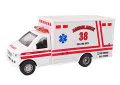 Lean-toys Ambulancia záchranného vozidla Friction Drive 2 farby