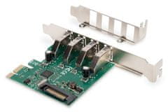 Digitus USB 3.0, 4 Port, PCI Express Add-On karta 4 porty A/F External, VL805 chipset