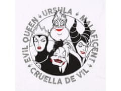 Disney Witch, Ursula, Evil Queen, Cruella de Vil Dámske biele a sivé pyžamo s krátkym rukávom S