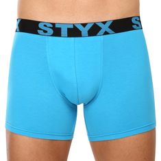 Styx 3PACK pánske boxerky long športová guma svetlo modré (3U1169) - veľkosť L