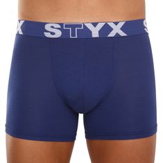 Styx 3PACK pánske boxerky long športová guma tmavo modré (3U968) - veľkosť XL