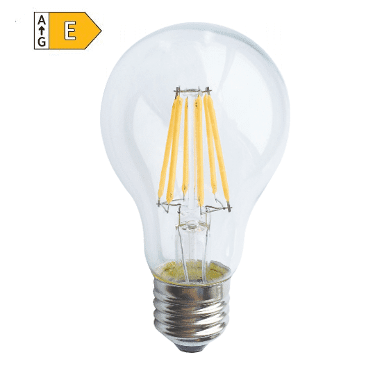 Diolamp LED Filament žiarovka číra A60 10W/230V/E27/4000K/1260Lm/360°