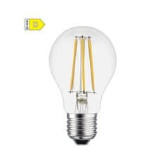 Diolamp LED Filament žiarovka číra A60 6W/230V/E27/4000K/830Lm/360°