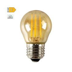 Diolamp LED Mini Globe Filament žiarovka P45 Amber 4W/230V/E27/2700K/500Lm/360°/Step Dim