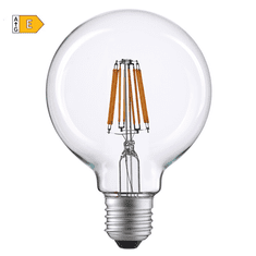Diolamp LED Globe Filament žiarovka číra G125 8W/230V/E27/2700K/980Lm/360°
