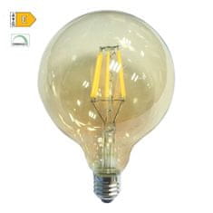 Diolamp LED Globe Filament žiarovka G125 Amber 10W/230V/E27/2700K/1160Lm/360°/Dim