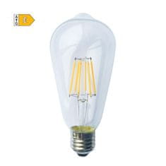 Diolamp LED Filament žiarovka číra ST64 8W/230V/E27/2700K/980Lm/360°