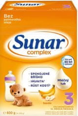 Sunar Complex 3 batoľacie mlieko banán 600 g