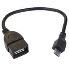 PremiumCord PremiCord USB kab redukcia A/fem-MicroUSB/mal20cm