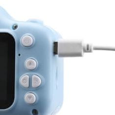 JOJOY® Detský hračkársky mini digitálny fotoaparát a kamera 1080p – modrá | FUNCAM
