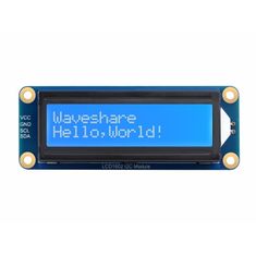 Waveshare Zobrazovací modul LCD1602 biely text s modrým pozadím I2C