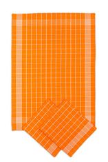 Svitap J.H.J. SVITAP Utierka Pozitív egyptská bavlna 50x70 cm oranžová / biela 3 ks