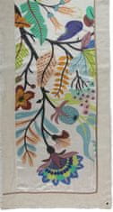 Fraas Dámska obdĺžniková šatka Flower Print 633009 béžová