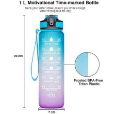 SOLFIT® Motivačná fľaša na vodu (1000 ml) | SIPSOUL
