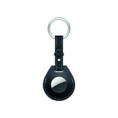 Coteetci Kožené puzdro na kľúče pre AirTag (čierne) 86003-BK