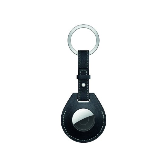 Coteetci Kožené puzdro na kľúče pre AirTag (čierne) 86003-BK