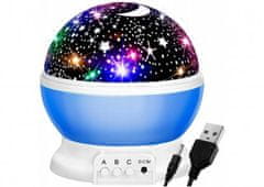 Iso Trade ISO 5764 Projektor nočnej oblohy deluxe modrý