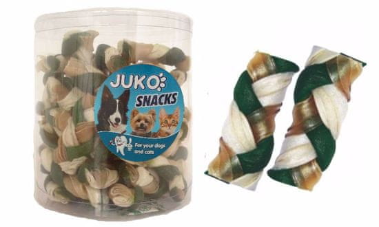 Juko Splietaný vrkôčik Mint Snacks (40 ks)