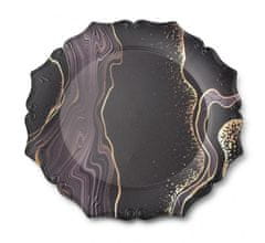 Mondex Dekoratívny podtanier Blanche IX 33 cm čierny mramor