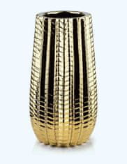 Mondex Keramická váza CACTUS 27 cm zlatá