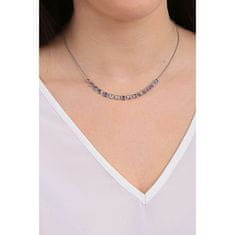 Rosato Elegantný strieborný náhrdelník so zirkónmi Cubica RZCU65