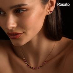 Rosato Elegantný bronzový náhrdelník so zirkónmi Cubica RZCU67