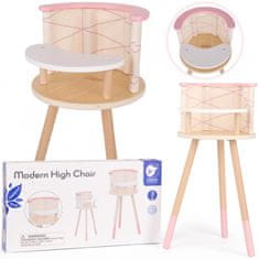Classic world Drevená stolička na kŕmenie pre plyšové bábiky
