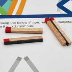 Tooky Toy Montessori drevené puzzle hra Puzzle magnetické zápalky pre deti 58 el.