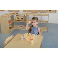 Masterkidz Montessori drevený senzorický triedič kombinujúci zvuky