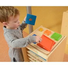 Masterkidz Počítanie Montessori Colours Drevená vzdelávacia pyramída