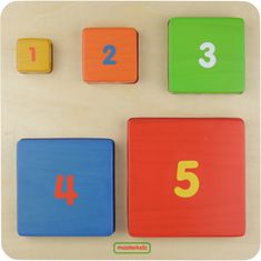 Masterkidz Počítanie Montessori Colours Drevená vzdelávacia pyramída