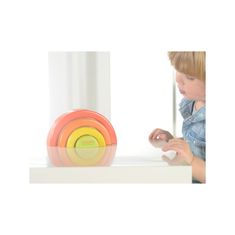 Masterkidz Drevené puzzle Rainbow Montessori Puzzle