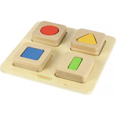 Masterkidz Montessori senzorický drevený triedič tvarov a farieb