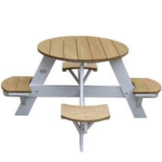 Masterkidz drevený piknikový stôl "Ufo" 4 miesta na sedenie