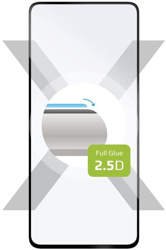 FIXED Ochranné tvrdené sklo Full-Cover pre Xiaomi Redmi Note 12 Pro+, lepenie cez celý displej, čierne, FIXGFA-957-BK