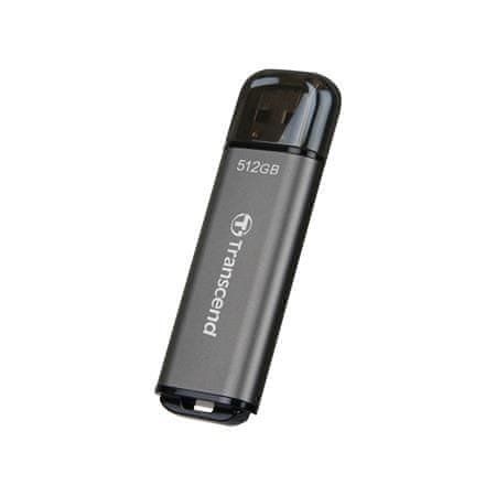 Transcend 512GB JetFlash 920, USB 3.0 (3.2 Gen 1) flash disk, LED indikácia, 420MB/s R, 400MB/s W, vesmírne šedý