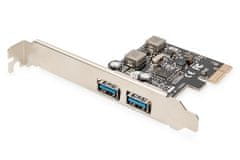 Digitus USB 3.0, 2portová, prídavná karta PCI Express