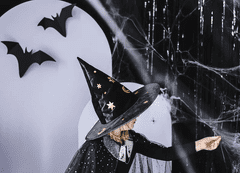 PartyDeco Detský čarodejnícky klobúk Temná noc