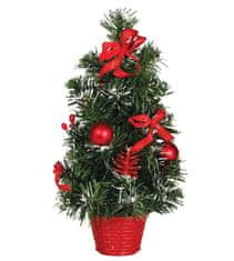 Guirca Vianočný stromček v kvetináči červený umelý 40cm