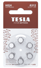 Tesla Batteries batérie do naslúchadiel PR312 Zinc Air 6ks 1099137160 
